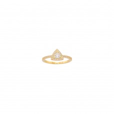 Δαχτυλίδι Σε Κίτρινο Χρυσό 14K Aloro RI100 - ΖΧ2277)